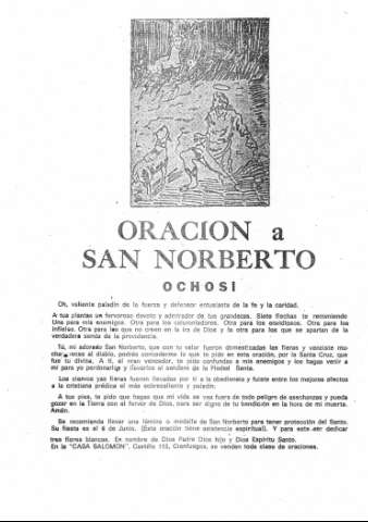 Biblioteca Digital de Castilla y León > Oración a San Norberto : ochosí