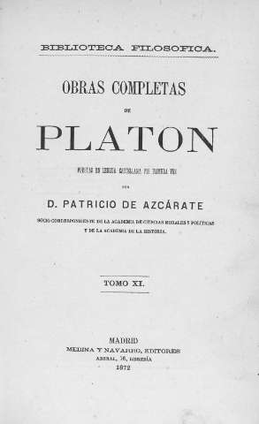 Biblioteca Digital de Castilla y León > Obras completas de Platón