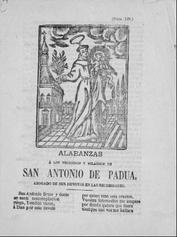 Biblioteca Digital de Castilla y León > Alabanzas a los prodigios y  milagros de San Antonio de...