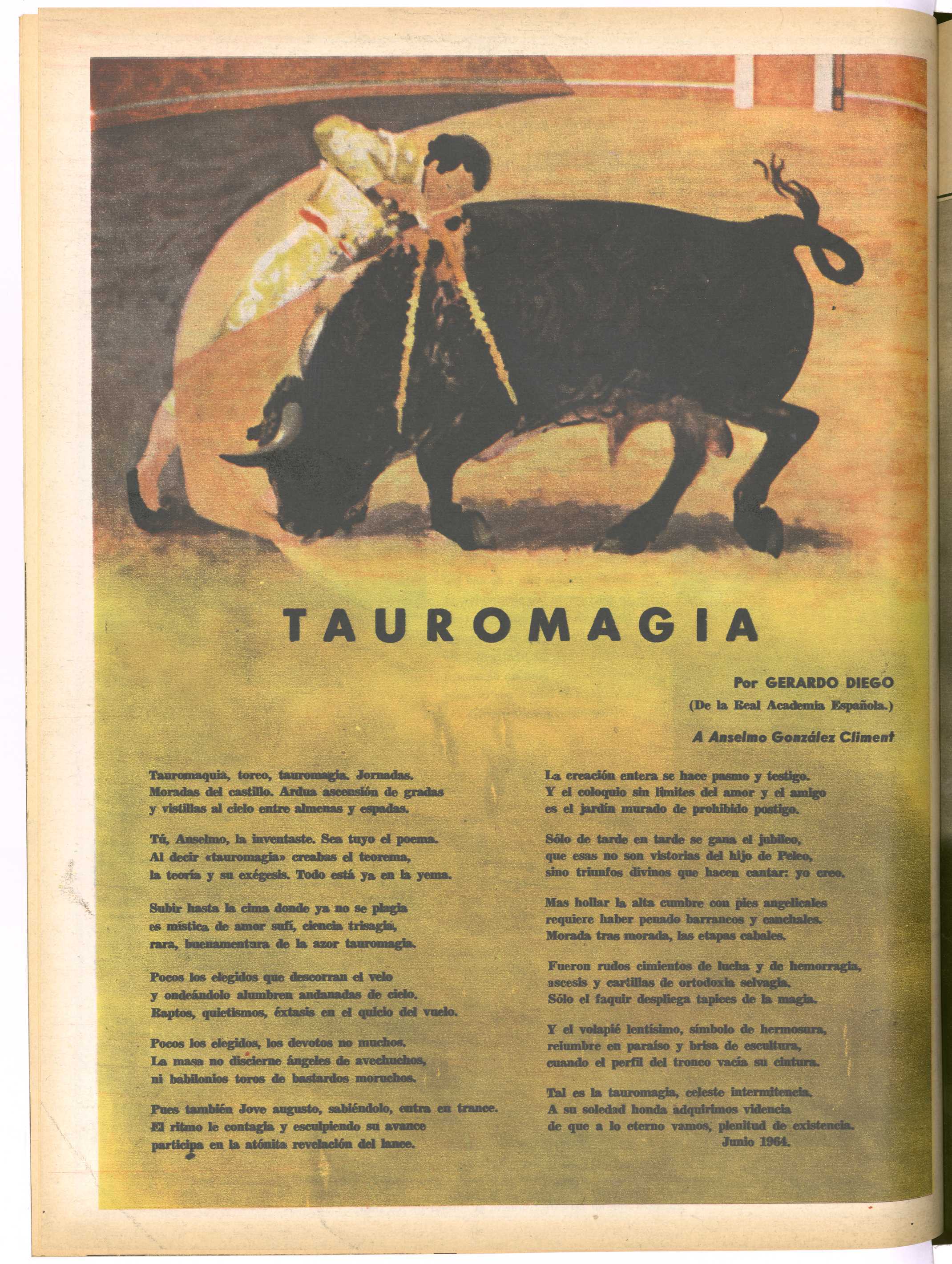 Biblioteca Digital de Castilla y León > El Ruedo : Semanario gráfico de los  toros: Año XX Número 1048 - 1964 julio 21 (21/07/1964) - Copia digital