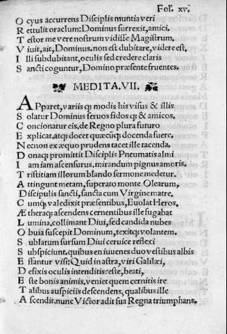 Fol. xv r
