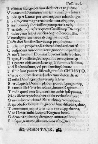 Fol. xvi r