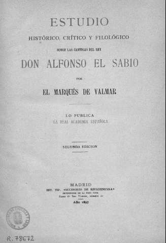 Estudio  histórico, crítico y filológico sobre... (1897)