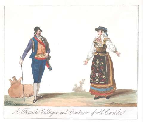 A female villager and vintner of old Castile (1832)