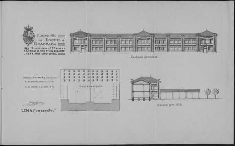 Arquitectura escolar  : instrucciones y planos... (1913.)