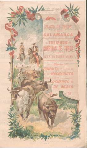 Plaza de toros de Salamanca : tres grandes... (1907)