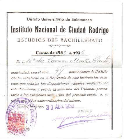 Imagen del registro